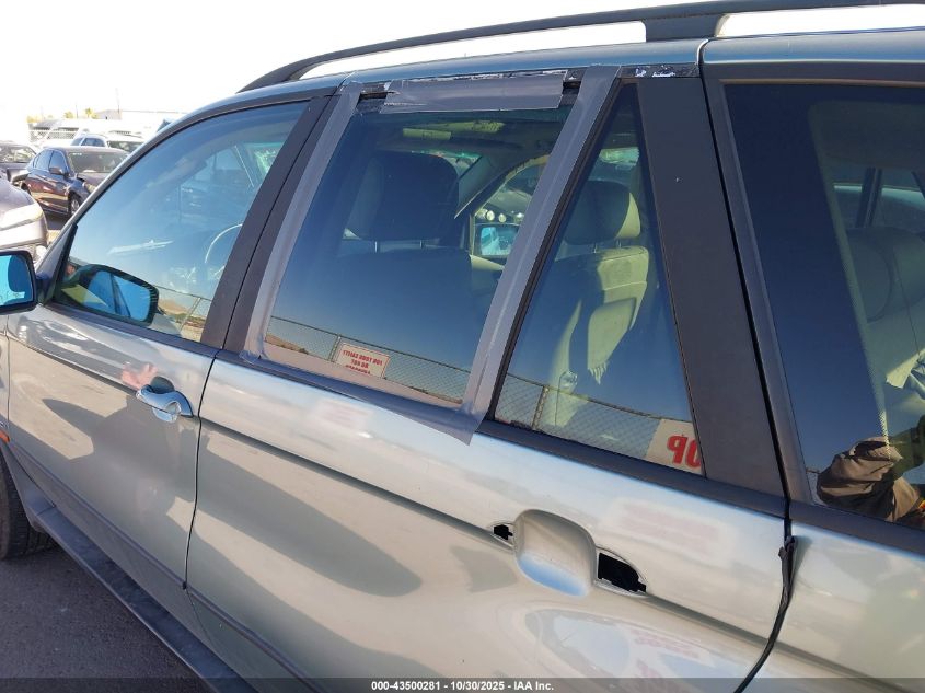 2002 BMW X5 3.0I VIN: 5UXFA53542LV71373 Lot: 43500281