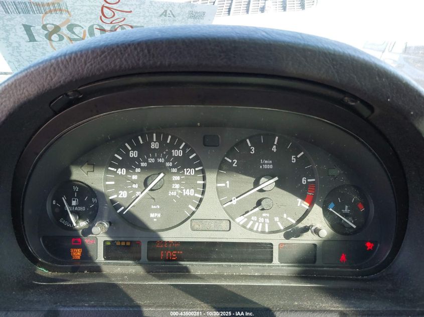 2002 BMW X5 3.0I VIN: 5UXFA53542LV71373 Lot: 43500281