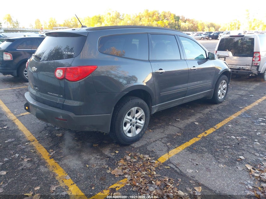 Vin: 1gnkveedxbj237859, lot: 43995269, chevrolet traverse ls 20114