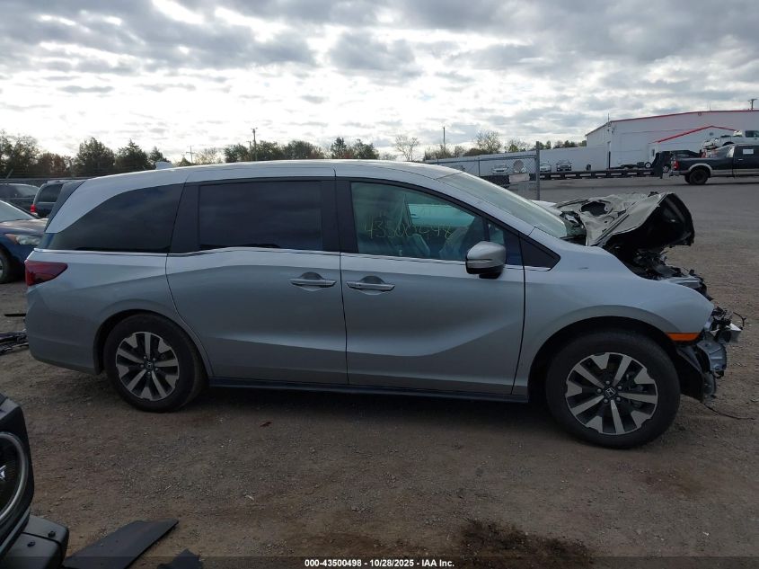 2025 Honda Odyssey Ex-L VIN: 5FNRL6H64SB056442 Lot: 43500498