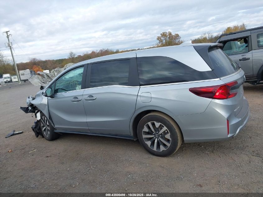2025 Honda Odyssey Ex-L VIN: 5FNRL6H64SB056442 Lot: 43500498
