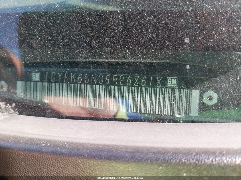 2005 Cadillac Escalade Standard VIN: 1GYEK63N05R268618 Lot: 43500613