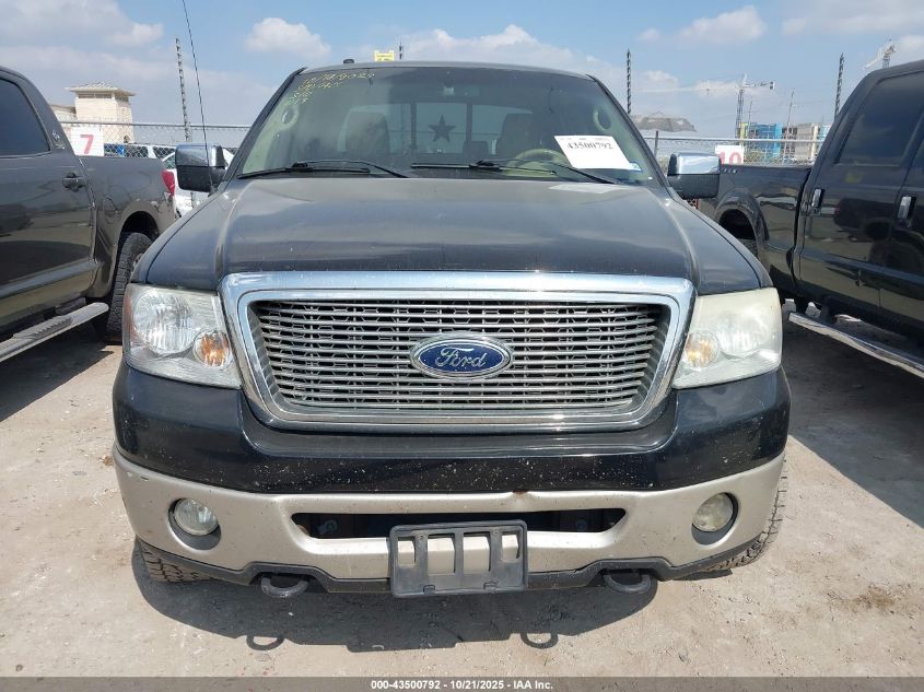 2007 Ford F-150 Fx4/Lariat/Xlt VIN: 1FTPW14V47FA65496 Lot: 43500792