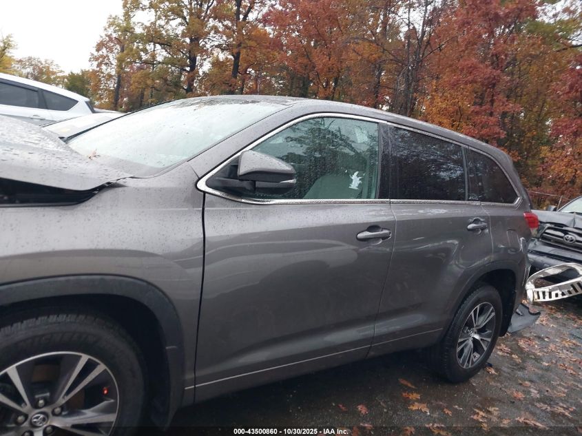 2018 Toyota Highlander Le VIN: 5TDBZRFH5JS487730 Lot: 43500860