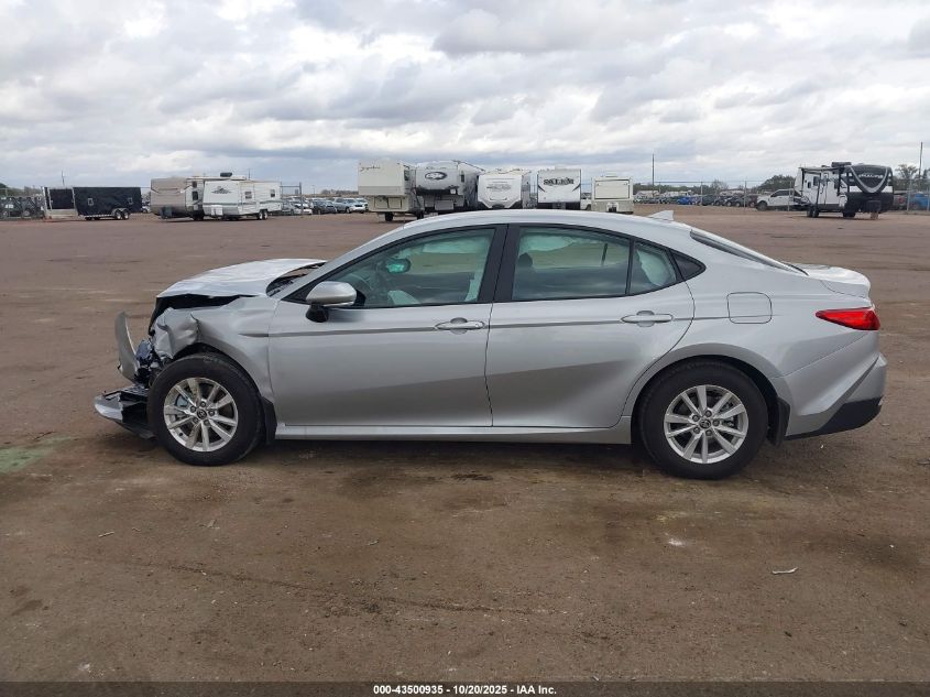 2025 Toyota Camry Le VIN: 4T1DAACK2SU169980 Lot: 43500935