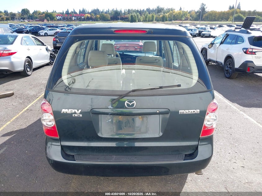 2005 Mazda Mpv Lx-Sv VIN: JM3LW28A250555311 Lot: 43501009