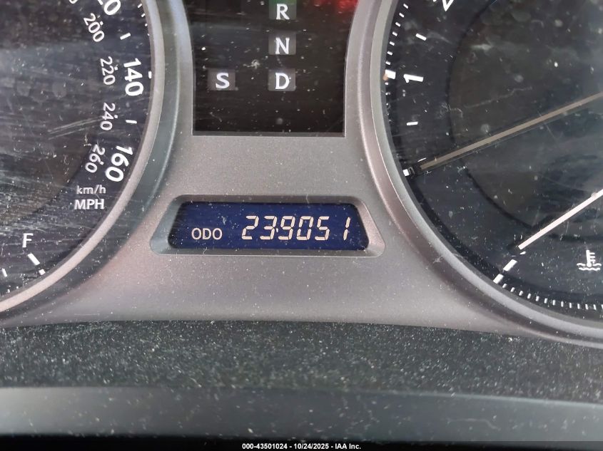 2007 Lexus Is 250 VIN: JTHBK262472049092 Lot: 43501024