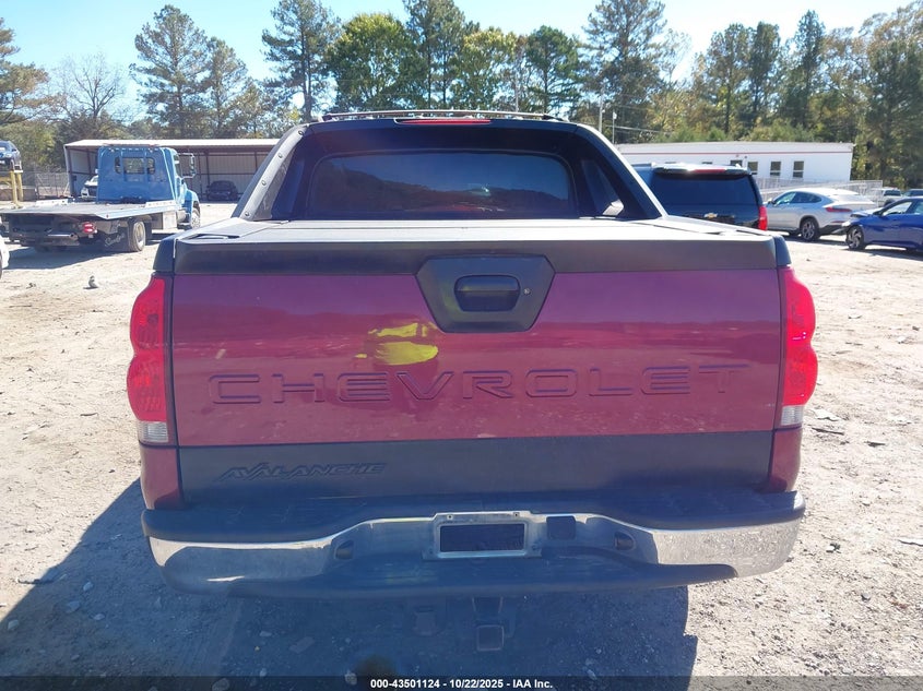 2004 Chevrolet Avalanche 1500 VIN: 3GNEC12T24G313442 Lot: 43501124
