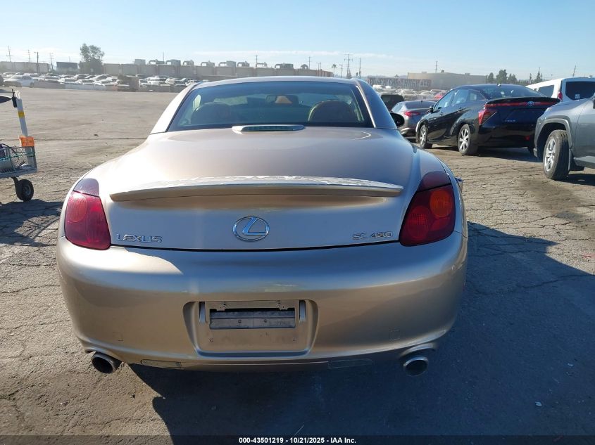 2003 Lexus Sc 430 VIN: JTHFN48Y130041768 Lot: 43501219
