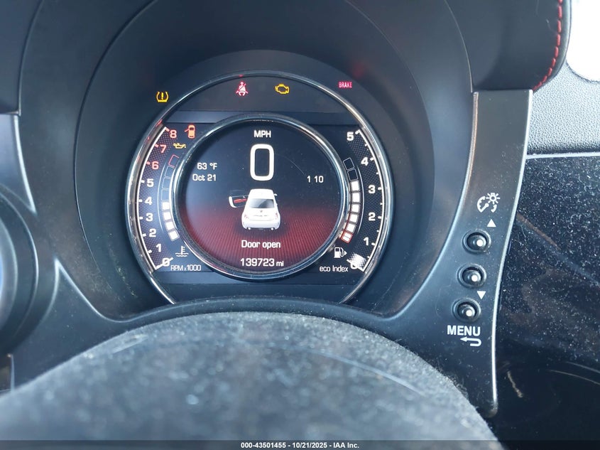 2015 FIAT 500 ABARTH 3C3CFFFH9FT580926