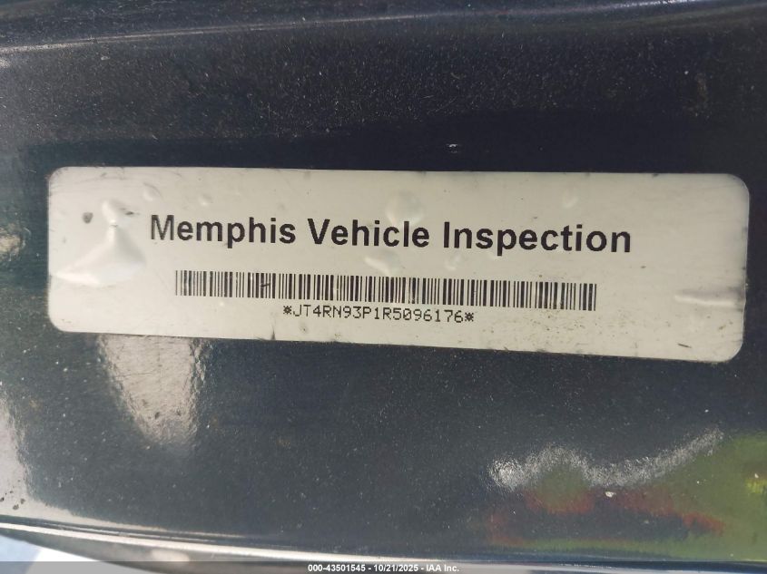 1994 Toyota Pickup 1/2 Ton Ex Lng Whlbase/Dx VIN: JT4RN93P1R5096176 Lot: 43501545