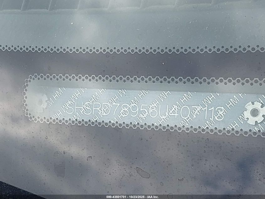 2006 Honda Cr-V Se VIN: SHSRD78956U407113 Lot: 43501701