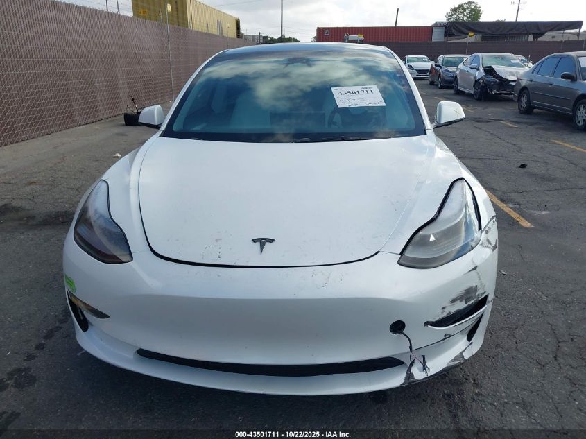 2023 Tesla Model 3 Rear-Wheel Drive VIN: 5YJ3E1EA9PF582875 Lot: 43501711