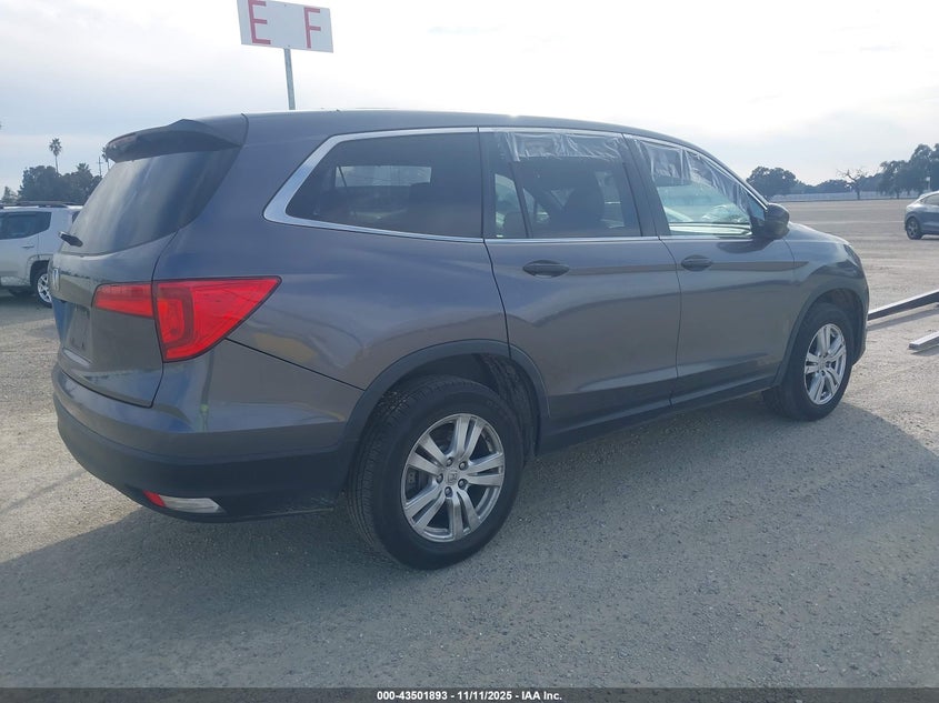 Vin: 5fnyf5h1xhb031149, lot: 43996855, honda pilot lx 20174