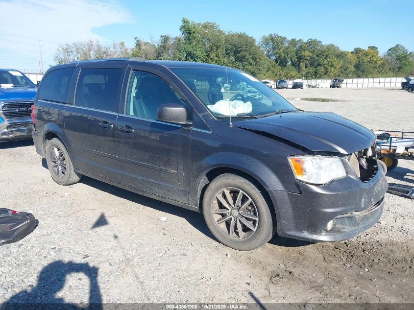 2017 DODGE GRAND CARAVAN SXT - 2C4RDGCG2HR760347
