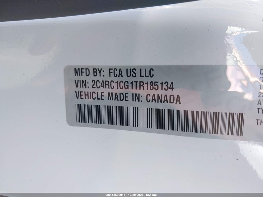 2C4RC1CG1TR185134 2026 CHRYSLER VOYAGER photo no. 5