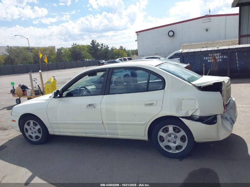 2003 Hyundai Elantra Gls/Gt VIN: KMHDN45D63U530889 Lot: 43502206