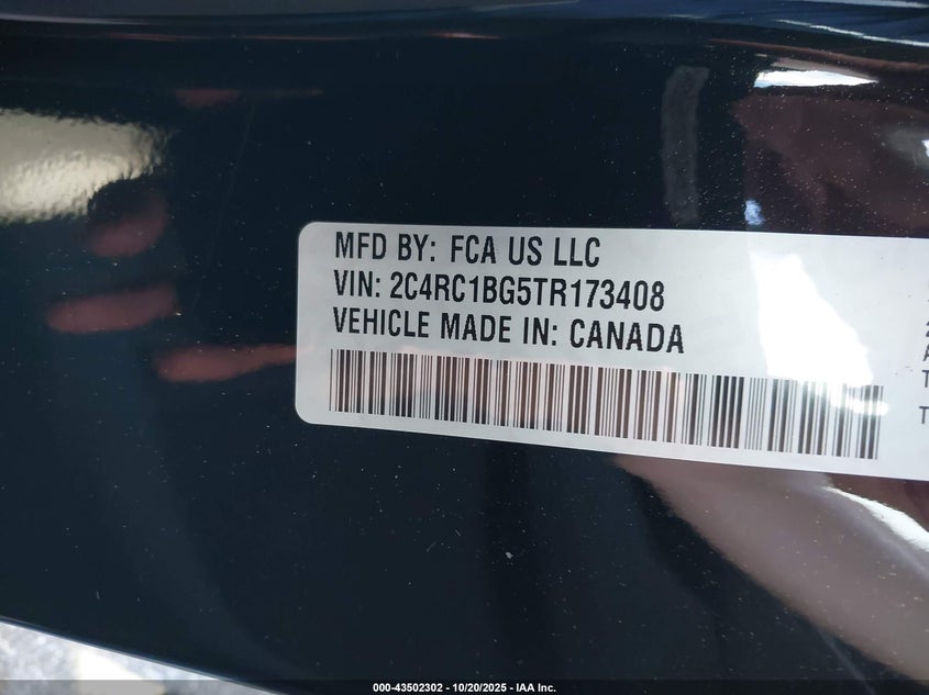 2C4RC1BG5TR173408 2026 CHRYSLER PACIFICA photo no. 5