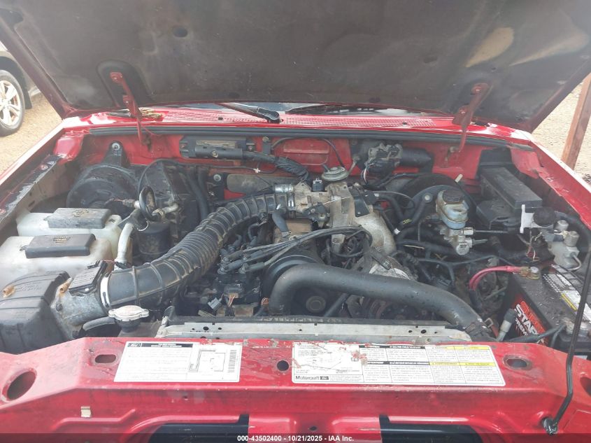 2000 Ford Ranger Xl/Xlt VIN: 1FTYR10C4YPB42945 Lot: 43502400