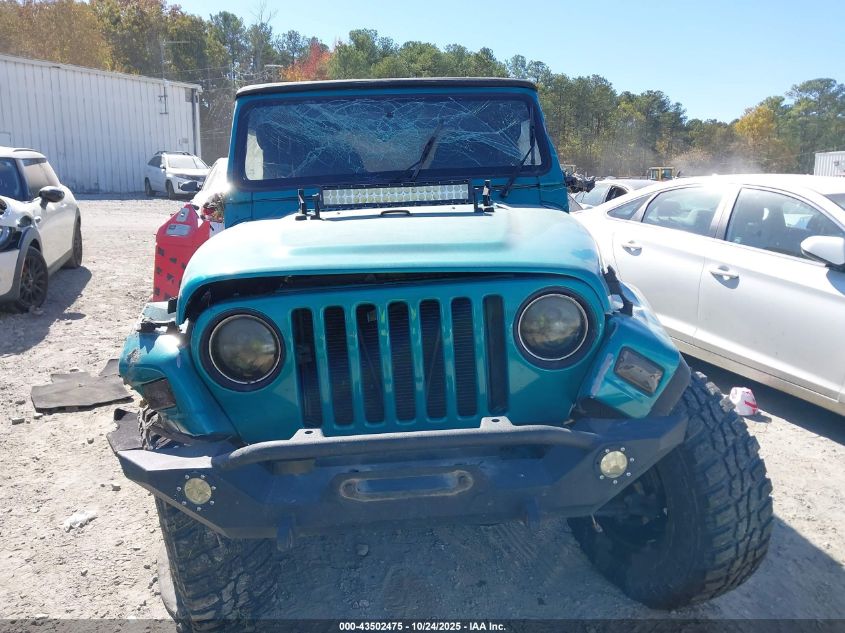 1997 Jeep Wrangler Se VIN: 1J4FY29P5VP417332 Lot: 43502475