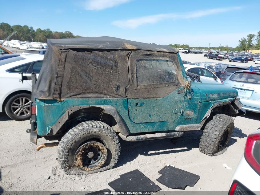 1997 Jeep Wrangler Se VIN: 1J4FY29P5VP417332 Lot: 43502475