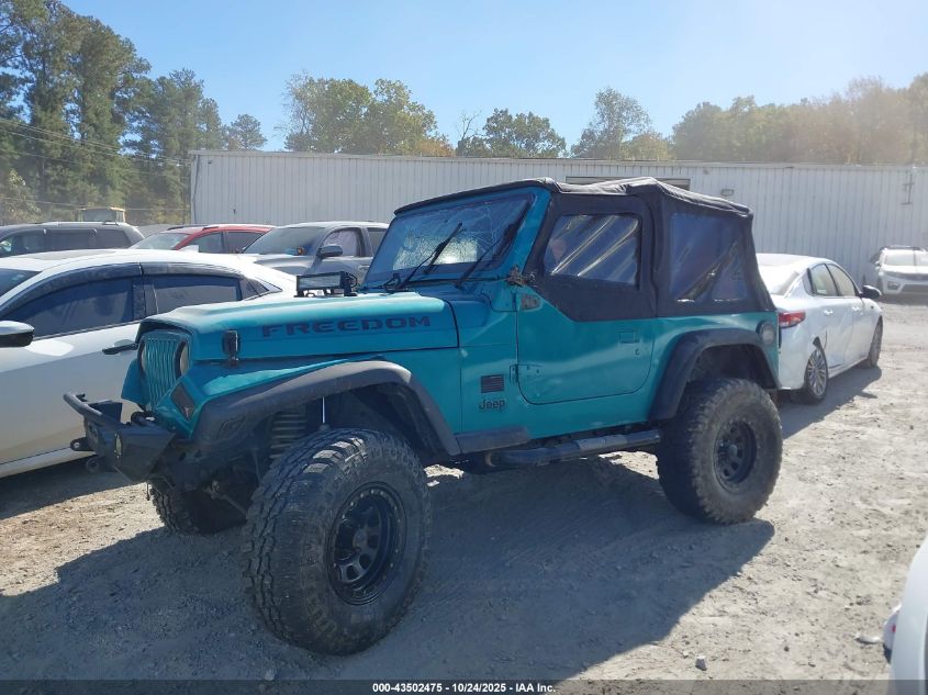 1997 Jeep Wrangler Se VIN: 1J4FY29P5VP417332 Lot: 43502475