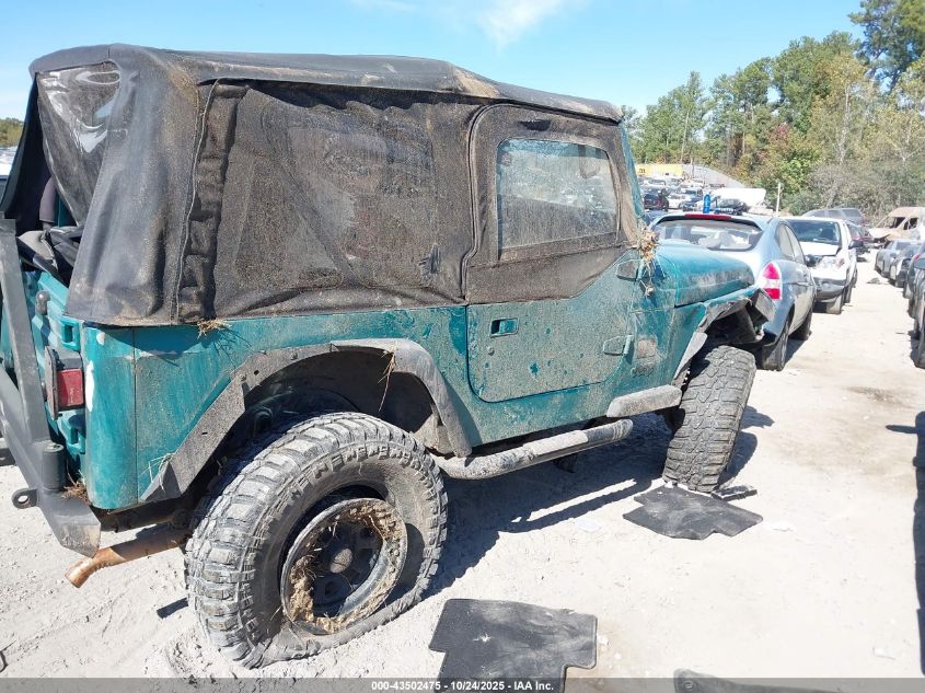 1997 Jeep Wrangler Se VIN: 1J4FY29P5VP417332 Lot: 43502475