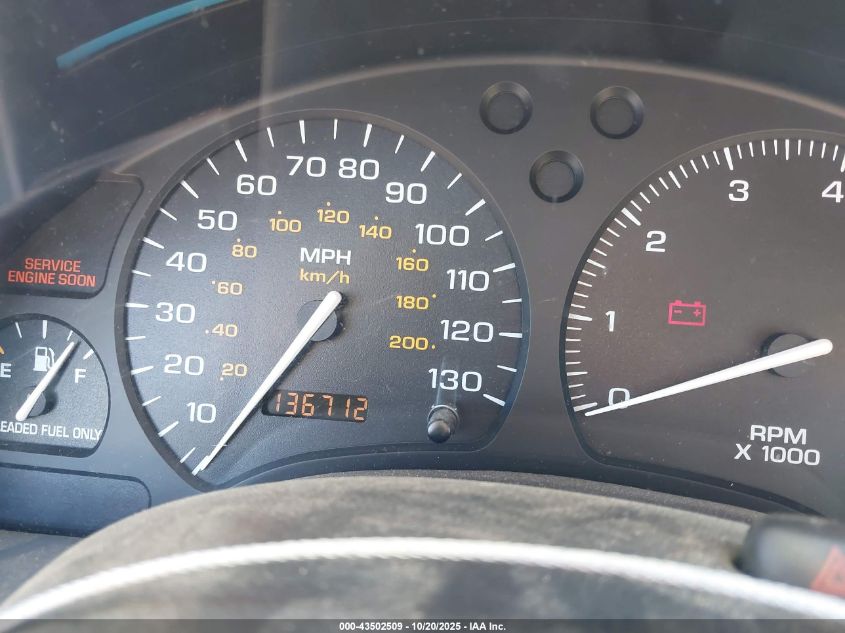 1999 Saturn Sl2 VIN: 1G8ZK5277XZ135985 Lot: 43502509