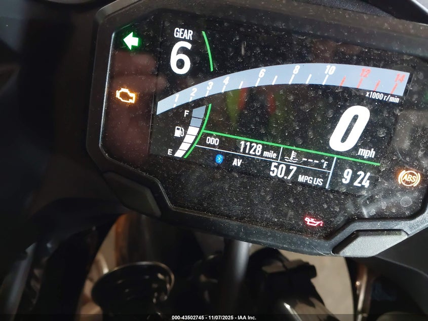 2025 Kawasaki Ex500 A/B VIN: ML5EXGJ11SDA52120 Lot: 43502745