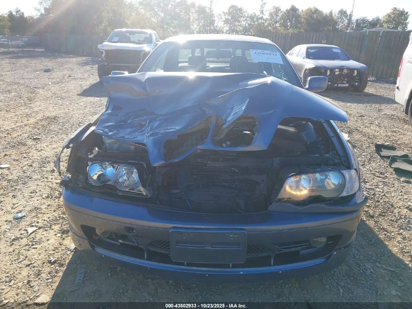 2001 BMW 330Ci VIN: WBABS53461EV86297 Lot: 43502933