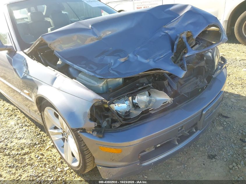 2001 BMW 330Ci VIN: WBABS53461EV86297 Lot: 43502933