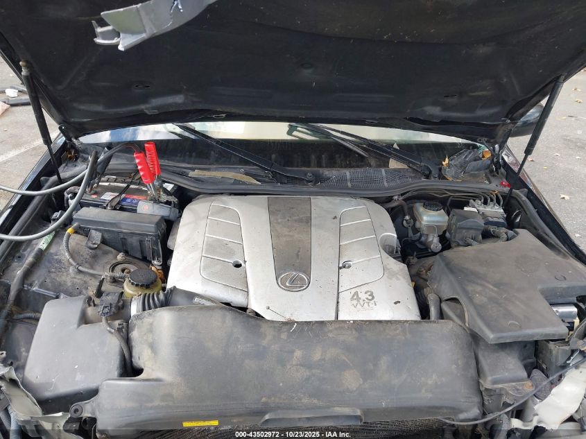 2004 Lexus Ls 430 VIN: JTHBN36F940163273 Lot: 43502972