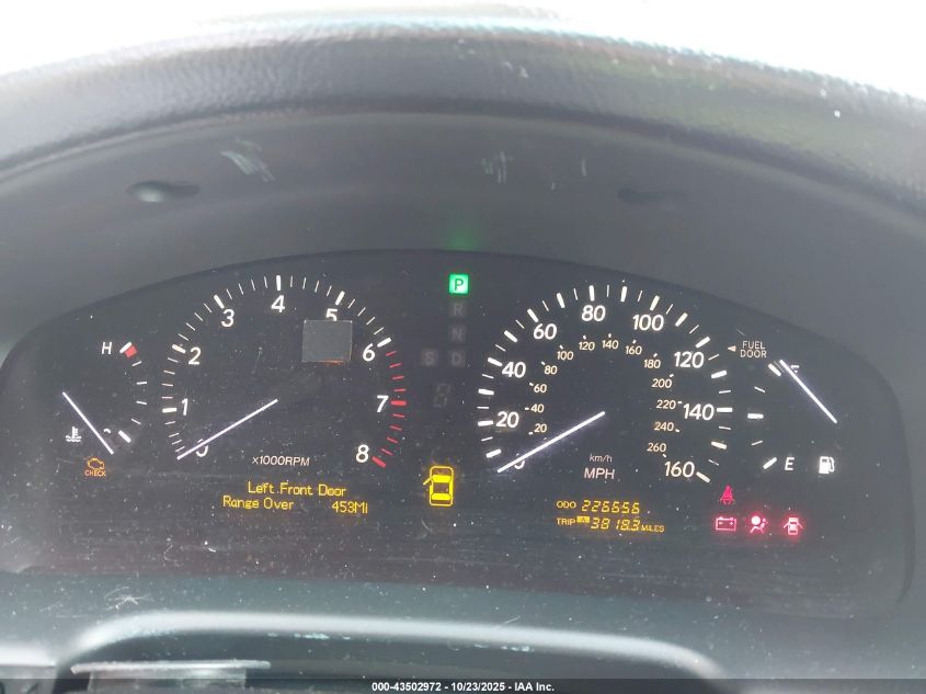 2004 Lexus Ls 430 VIN: JTHBN36F940163273 Lot: 43502972