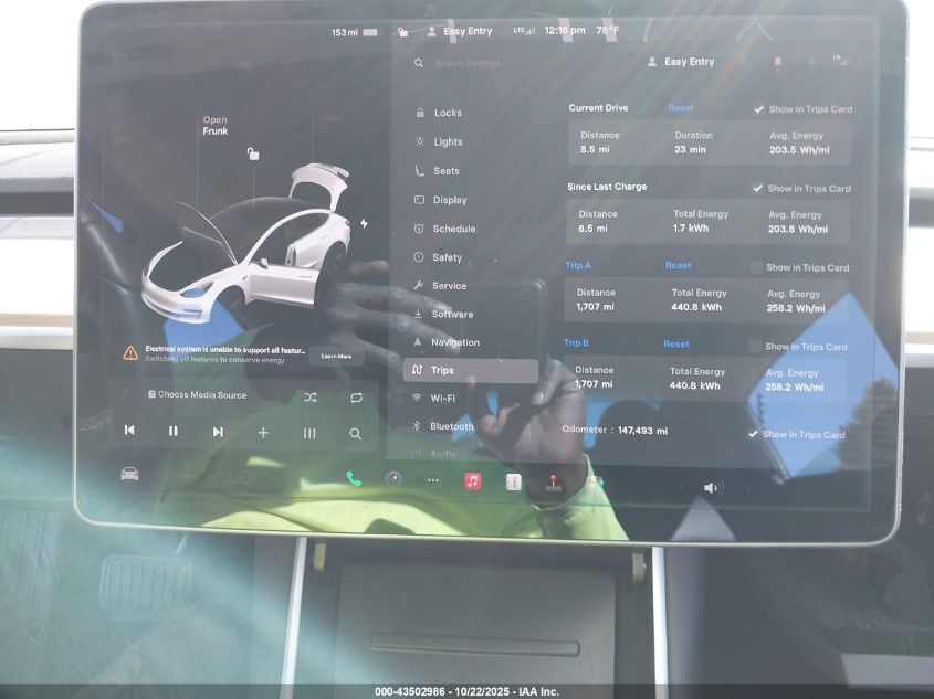 2019 Tesla Model 3 Long Range/Mid Range/Standard Range/Standard Range Plus VIN: 5YJ3E1EA5KF426518 Lot: 43502986