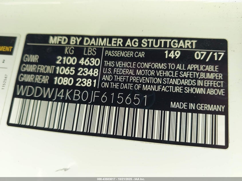 2018 MERCEDES-BENZ C 300 4MATIC WDDWJ4KB0JF615651