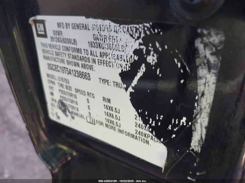 2GCEC19T541238663 2004 CHEVROLET SILVERADO photo no. 9