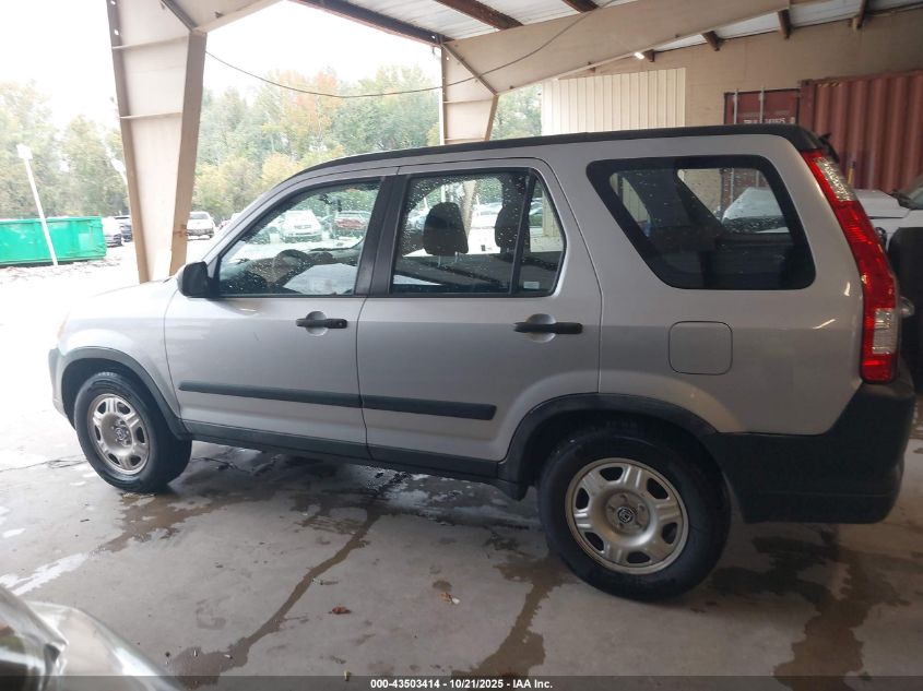 2005 Honda Cr-V Lx VIN: JHLRD68515C017400 Lot: 43503414