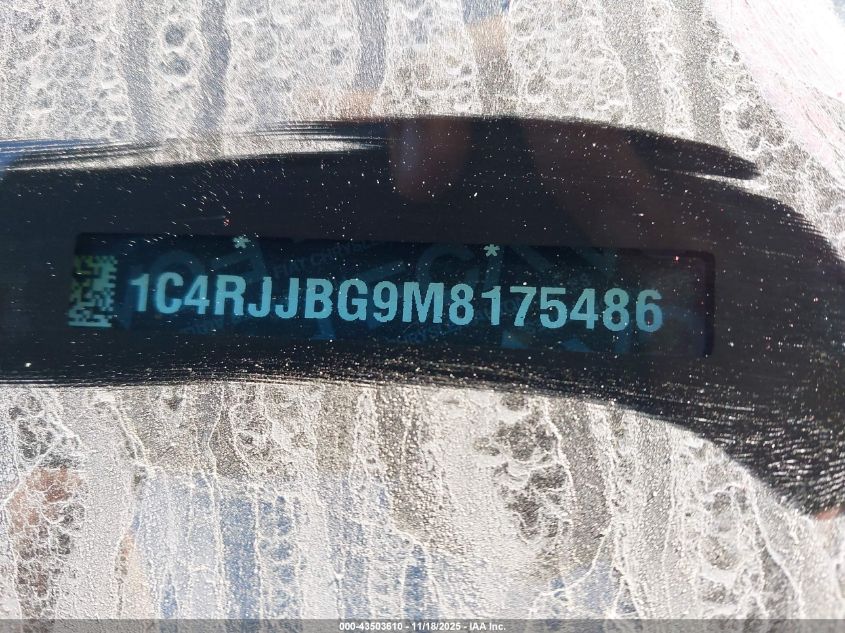 2021 Jeep Grand Cherokee L Limited 4X2 VIN: 1C4RJJBG9M8175486 Lot: 43503610