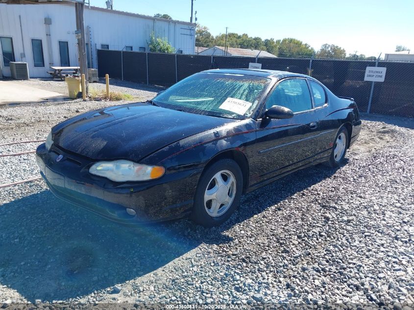 2004 Chevrolet Monte Carlo Ss black coupe gasoline 2G1WX12K849134043 photo #3