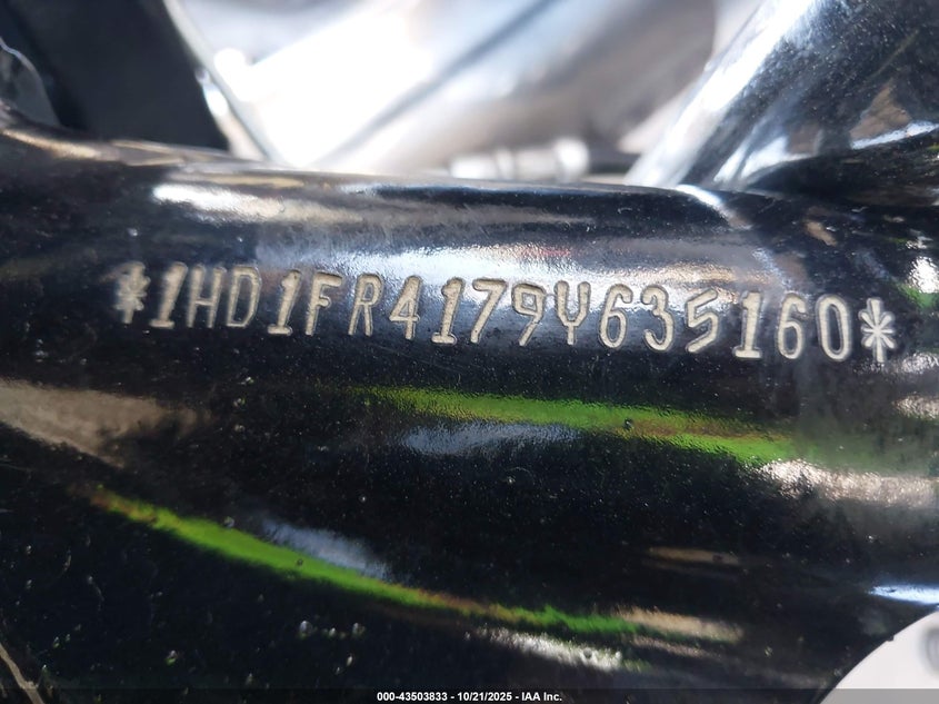 2009 Harley-Davidson Flhrc VIN: 1HD1FR4179Y635160 Lot: 43503833