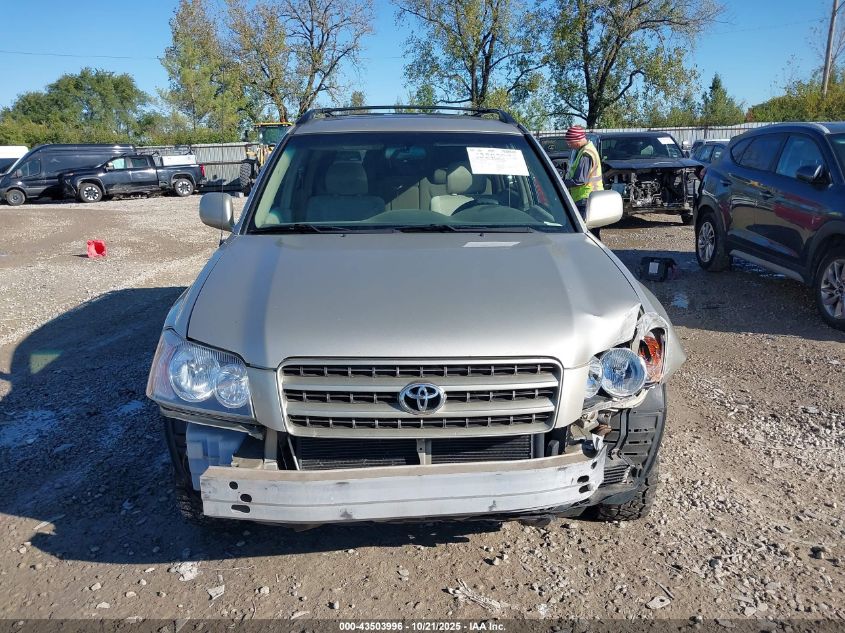 2003 Toyota Highlander V6 VIN: JTEHF21A530107081 Lot: 43503996