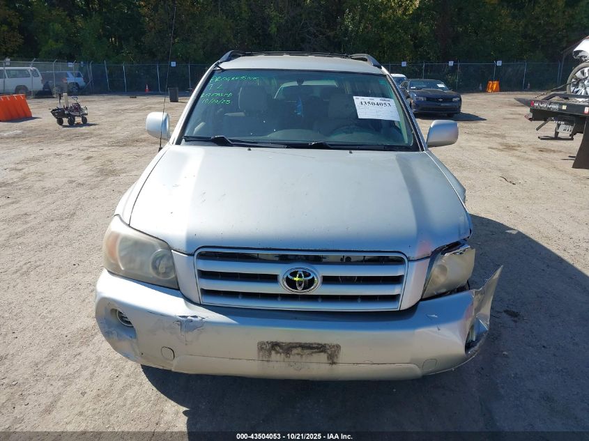 2004 Toyota Highlander VIN: JTEHD21A040031051 Lot: 43504053