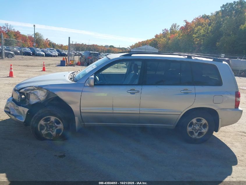 2004 Toyota Highlander VIN: JTEHD21A040031051 Lot: 43504053
