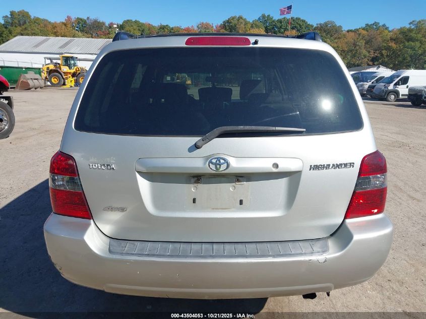 2004 Toyota Highlander VIN: JTEHD21A040031051 Lot: 43504053