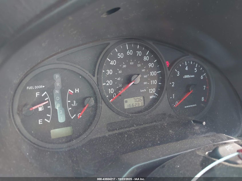 2006 Subaru Impreza 2.5I VIN: JF1GD67626H510950 Lot: 43504217
