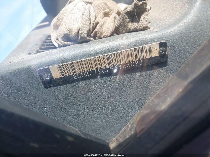 1994 Geo Tracker VIN: 2CNBJ18U7R6928021 Lot: 43504220