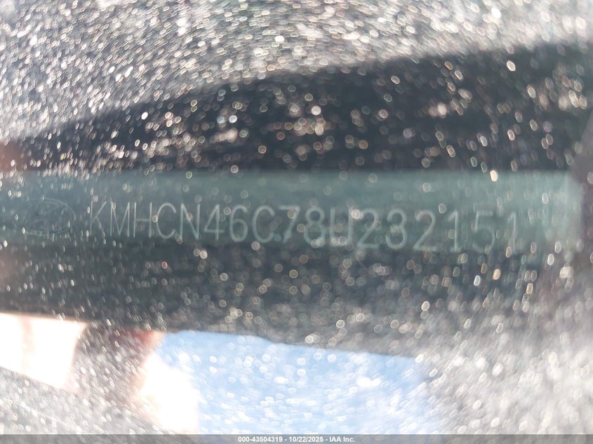 2008 Hyundai Accent Gls VIN: KMHCN46C78U232151 Lot: 43504319