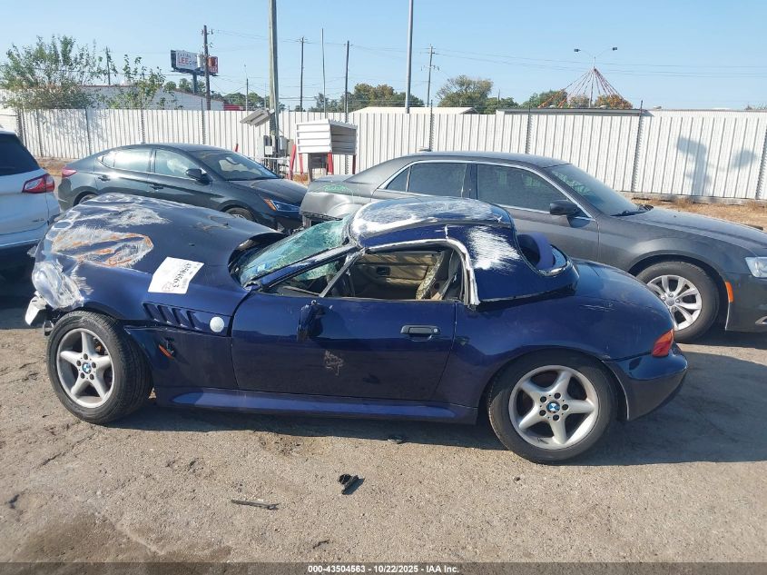 1997 BMW Z3 2.8L VIN: 4USCJ3326VLC00375 Lot: 43504563