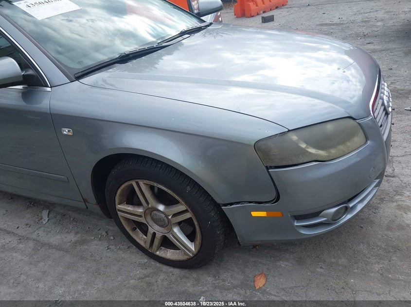2007 Audi A4 2.0T VIN: WAUDF78E77A191023 Lot: 43504638