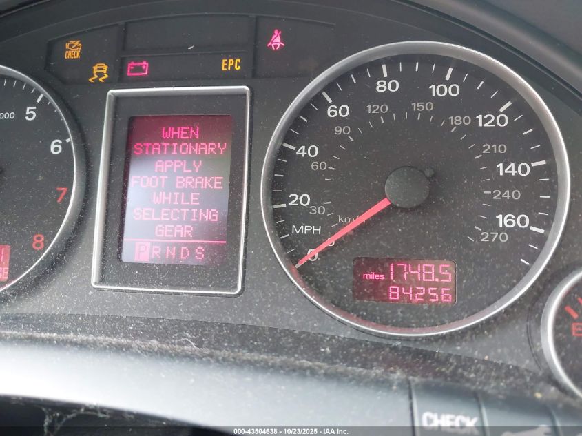 2007 Audi A4 2.0T VIN: WAUDF78E77A191023 Lot: 43504638